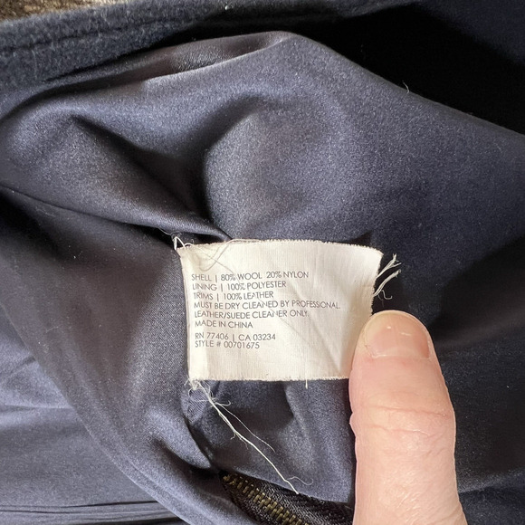 Club Monaco Women's Italian Wool Coat Size M Plaid Preppy Academiacore Timeless - Picture 5 of 10